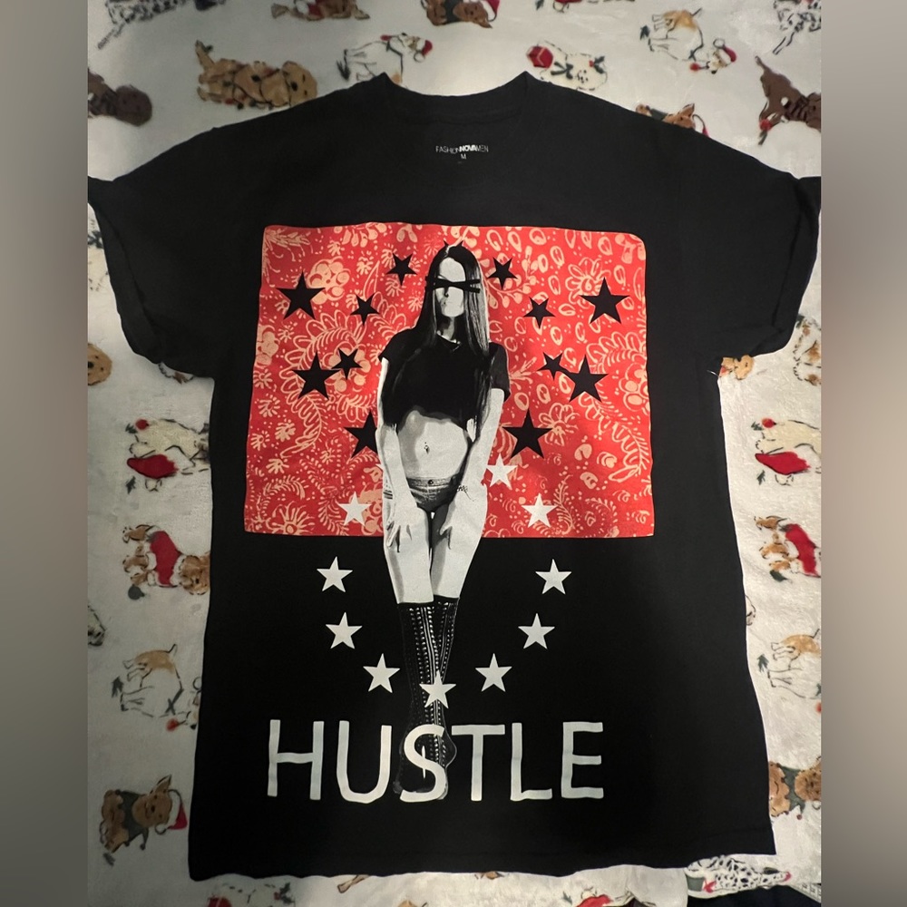 fashion nova men graphic t shirt size medium